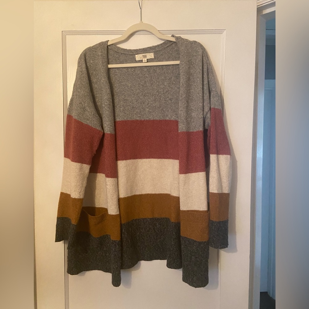Color Block Cardigan